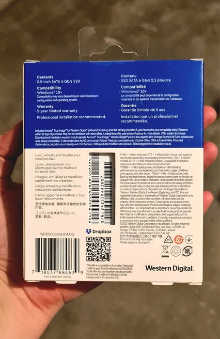 Disco Rígido WD Blue SA510 
SATA SSD
SATA SSD