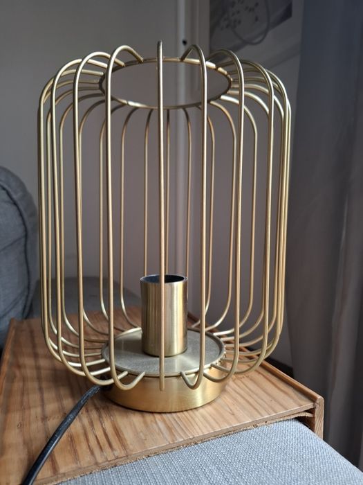 Candeeiro de mesa metal dourado IKEA