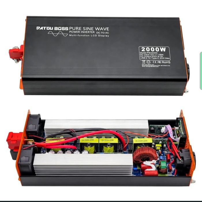 Надійний інвертор Datouboss 2000W(4000) 12V