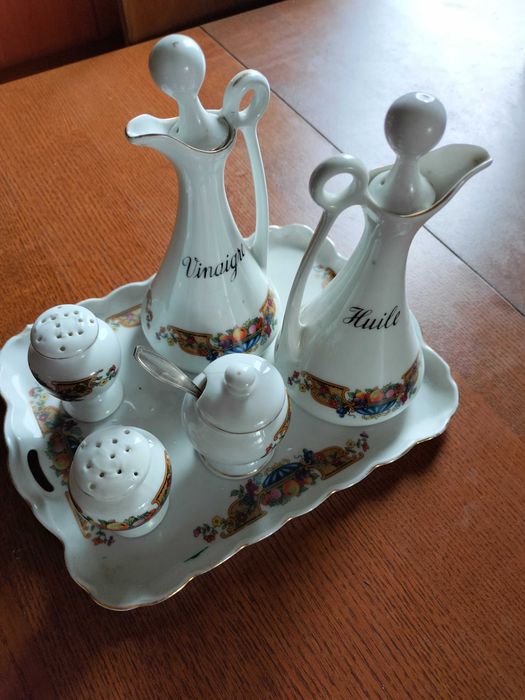 Zestaw na przyprawy Porcelena