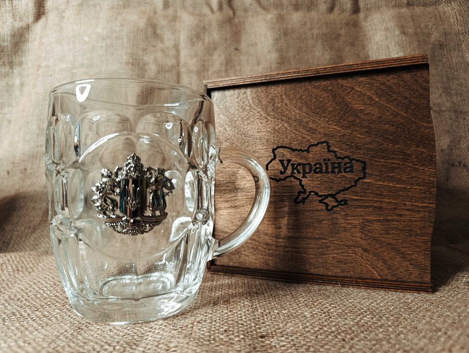 Чарки з гербом України. Бокали для пива.Подарунки для чоловіків