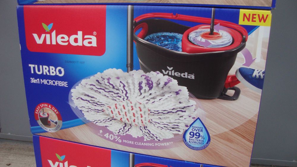 Швабра відро для прибирання Vileda миття підлоги Виледа турбо отжим