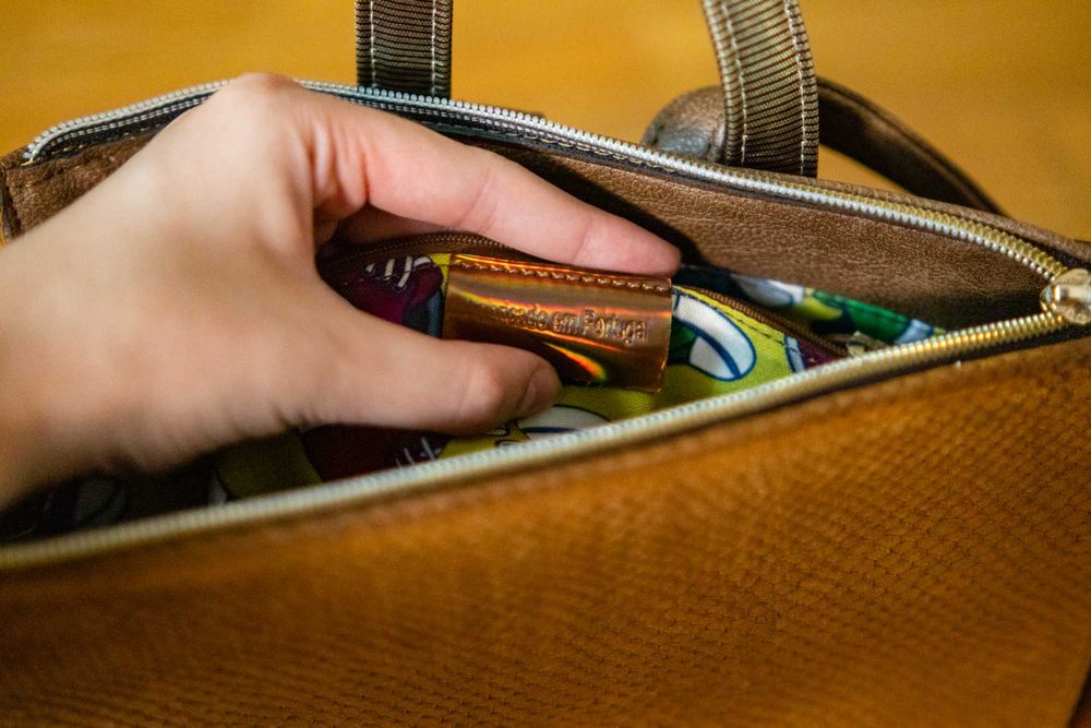 mochila Zyria de pele