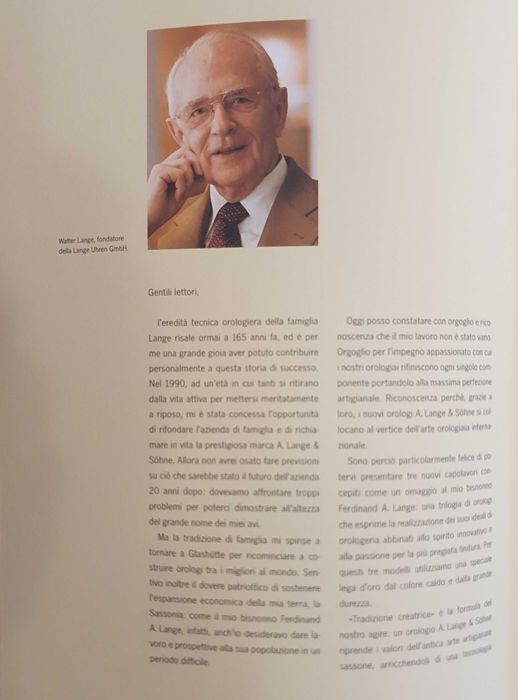 A. Lange&Sohne, Livro Relógios Tradizione Creatrice, 2010/11, 165 Anos