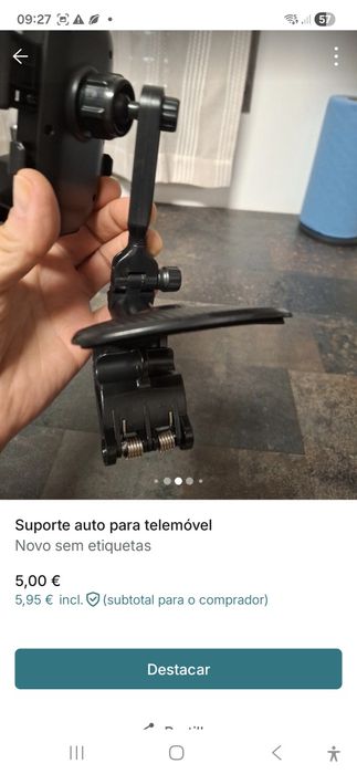 Suporte Auto para Telemóvel