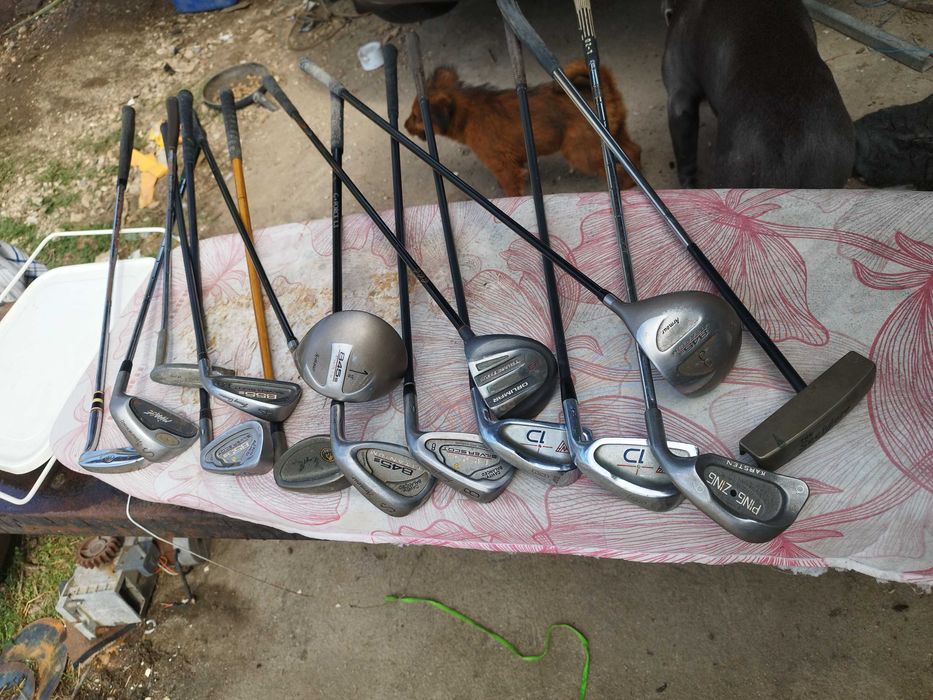 Tacos e material de golf