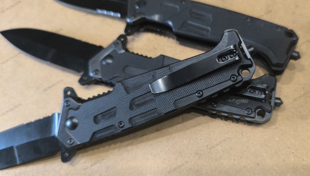 ‼️НІЖ ASSAULT BLACK MIL-TEC 15325500 EDC складний склобій авто кліпса