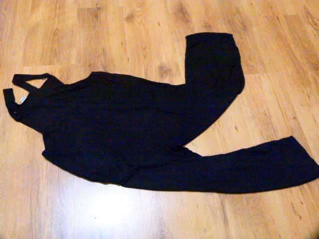 rozm 152 Lindex kombinezon kolor czarny szeroka nogawka dł. 3/4