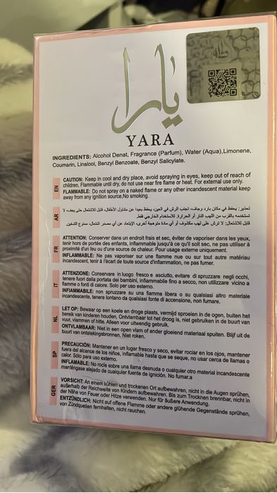 Perfume Yara Lattafa Original