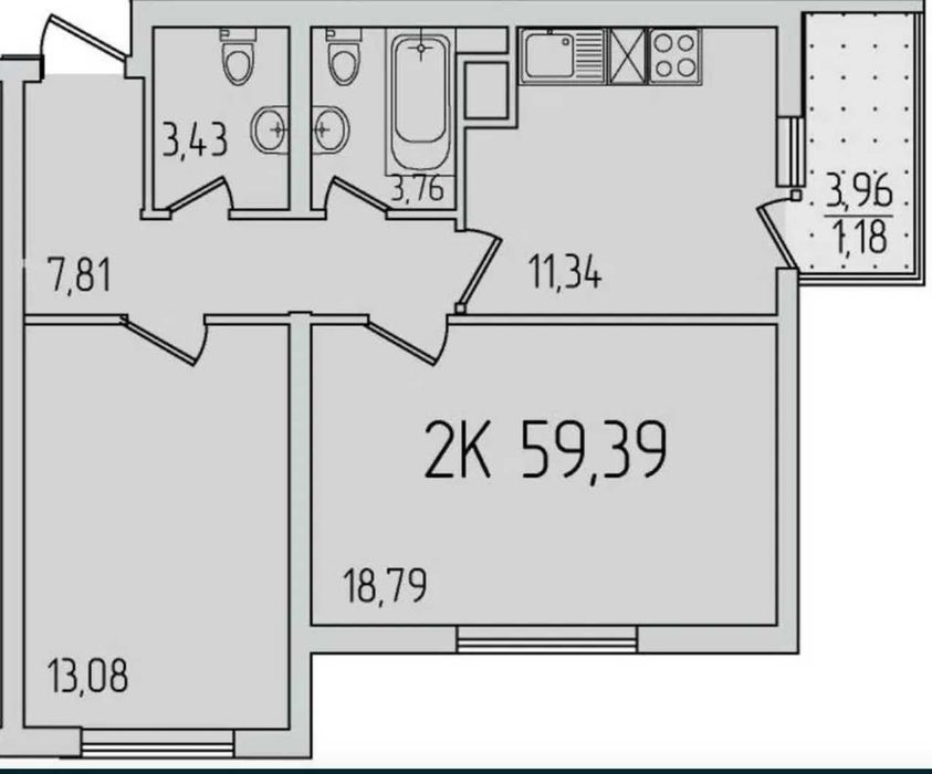 ‼️ продам 2 комнатную - Жемчужина от КАДОР - (РАССРОЧКА до 4 лет)