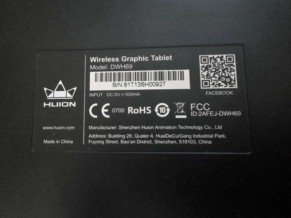 Huion DWH69 Wireless Графічний Планшет