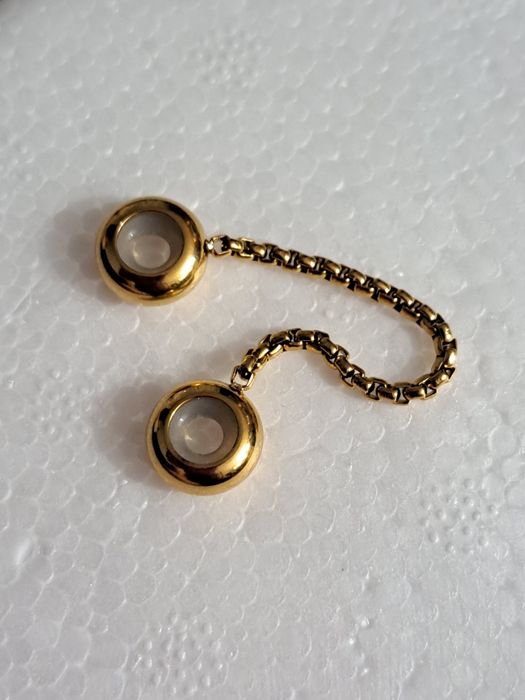 Charms łańcuszek zabezpieczający zloty - stal chirurgiczna 316l.