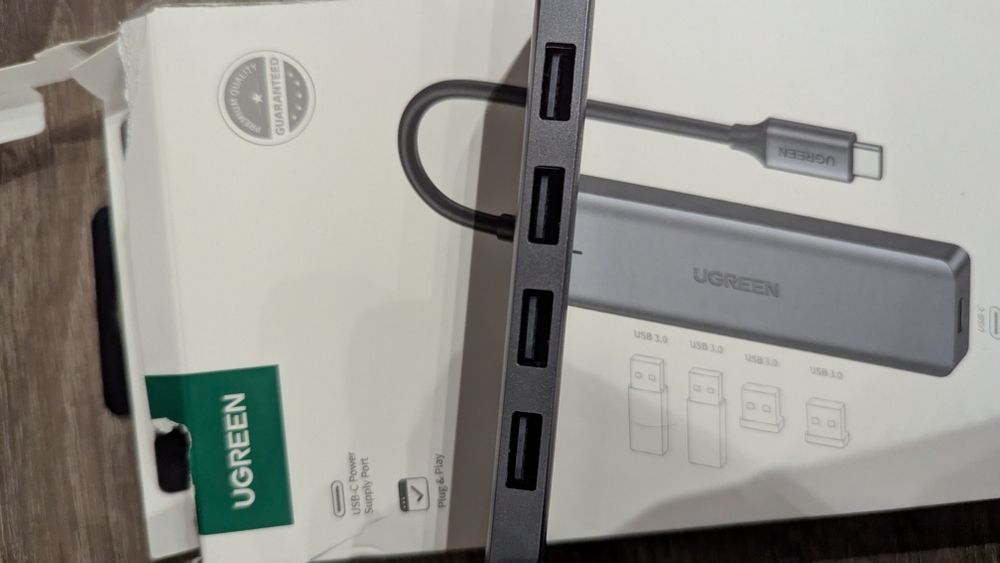 USB-хаб Ugreen CM219 USB Type-C 4 in 1