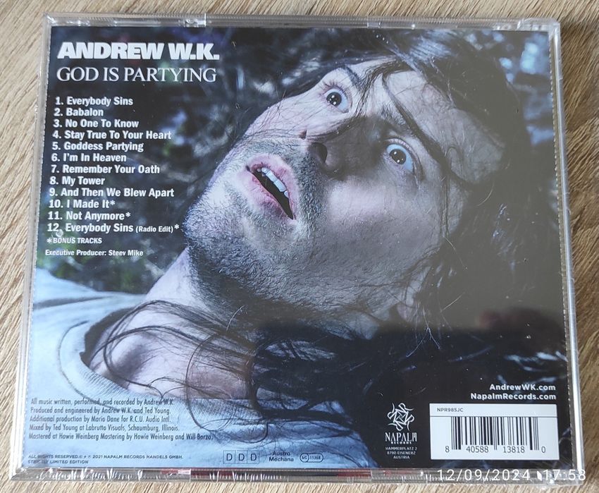 Andrew W.K. - God Is Partying CD Novo