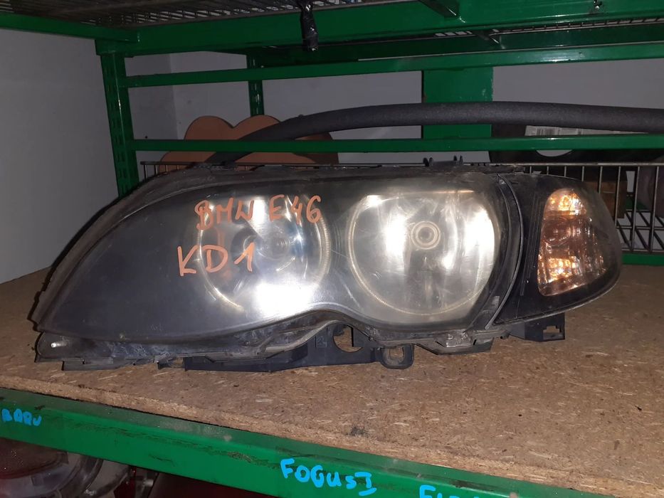 Reflektor LAMPA LEWA LEWY PRZÓD BMW E46 SERIA 3 TUNNING TUNING RINGS ANGEL EYES