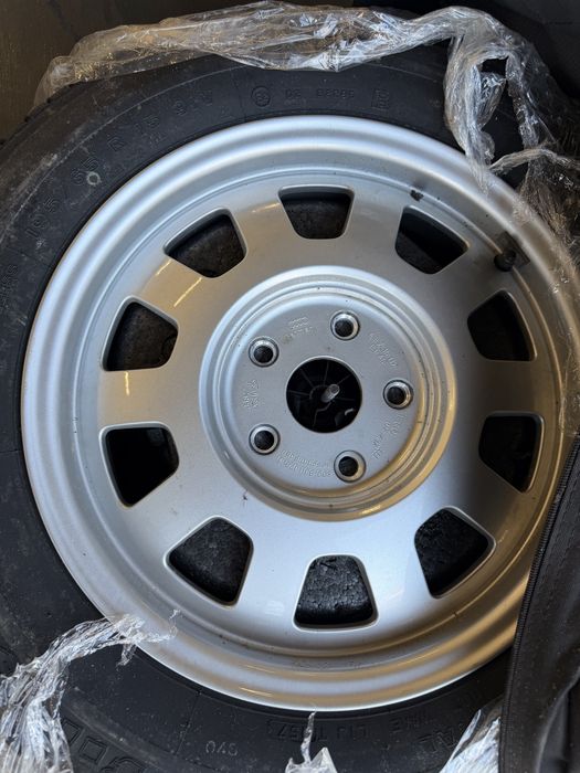 Koło dojazdowe zapasowe zestaw kluczy klucze lewarek audi 5x112 r15 opona firehawk 195/65