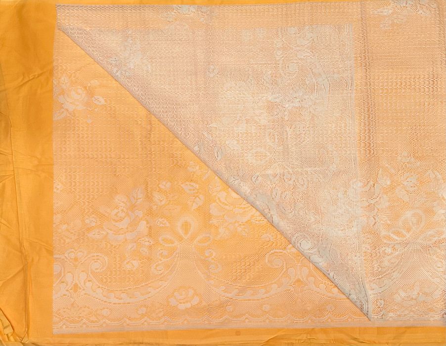 Біла гардина з квітами, тюль на вікно, занавіска часів СССР, 190*160см