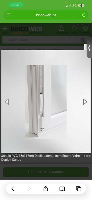 Janelva PVC com estores
