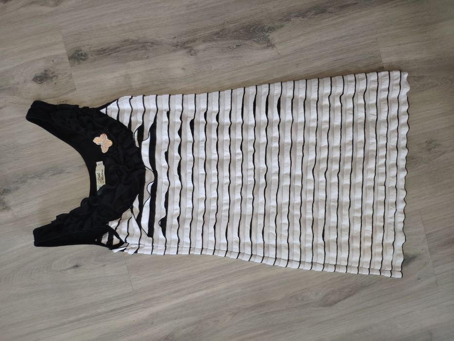 Sukienka biało czarna