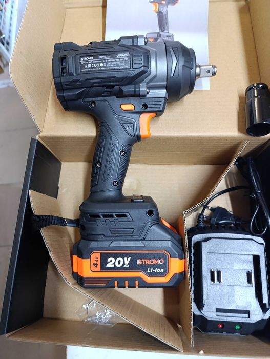 Гайковерт акум. STROMO AWA-25(1АКБ.20/4.зарядне)новий дизайн