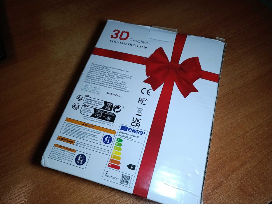 Оригінальний подарунок 3D Vizualization Lamp USB нічна лампа