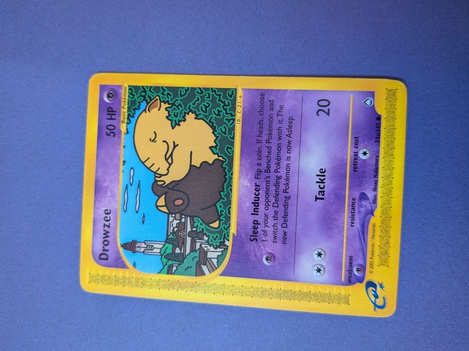 Karta Pokemon Drowzee 74a/147 Aquapolis 2002 Vintage WOTC E-Reader