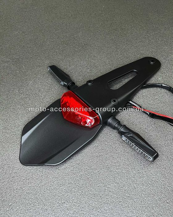 Хвіст для мотоцикла зі стоп сигналом, LED повороти на ендуро крос піт
