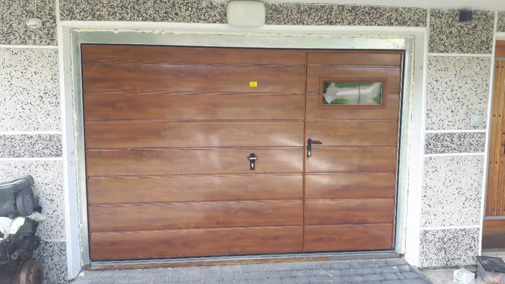 Brama uchylna 250x210 złoty dąb/orzech Dostawa Gratis