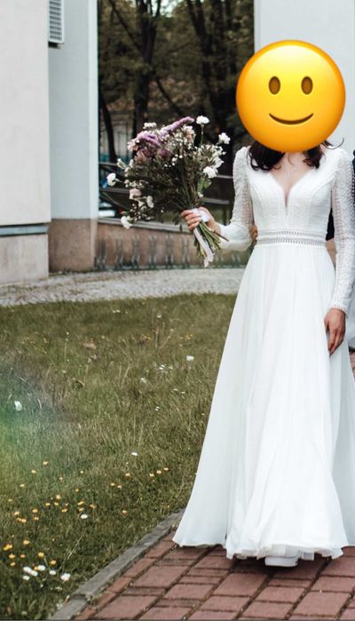 Suknia ślubna szyta na miarę XS/S 34/36