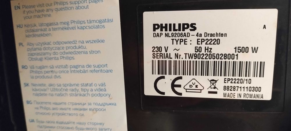 Ekspres ciśnieniowy do kawy Philips model ep22200