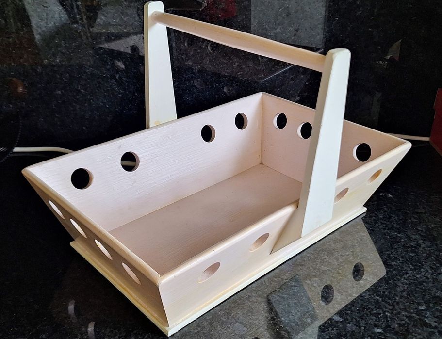 Cesta madeira artesanato