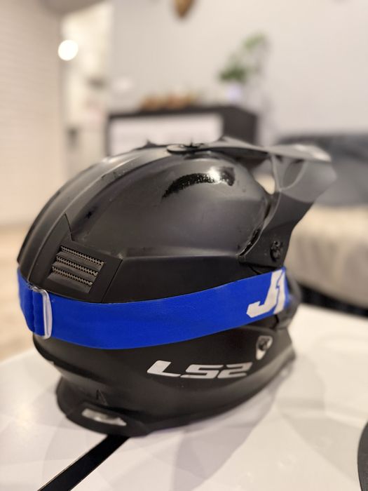 Kask crossowy  + gogle