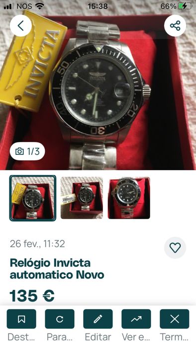 Relógios Novos, provenientes de Herança de familiar colecionador