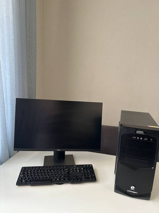 Системний блок Crown + монітор Dell
