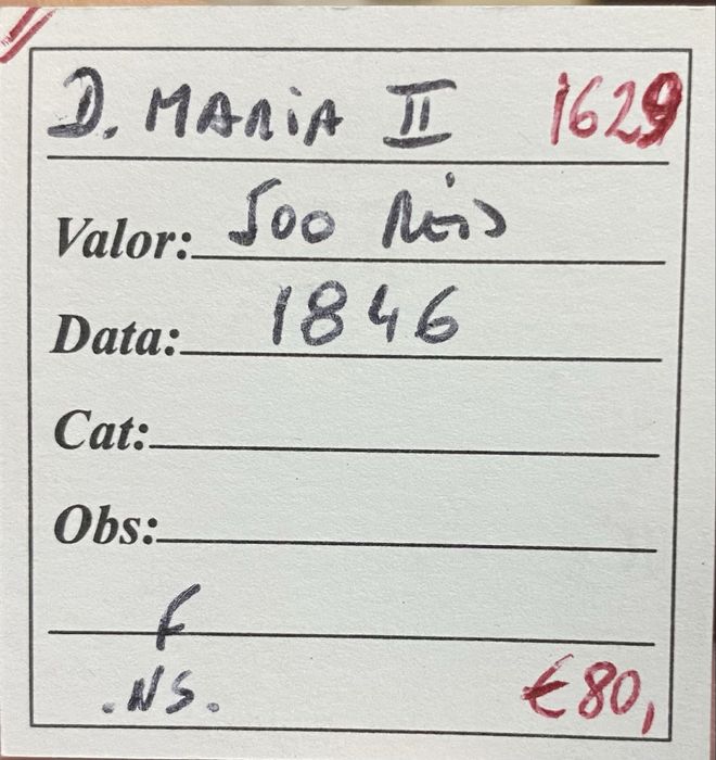 Moeda 1629 - D. MARIA II - 500 Reis 1846 Prata