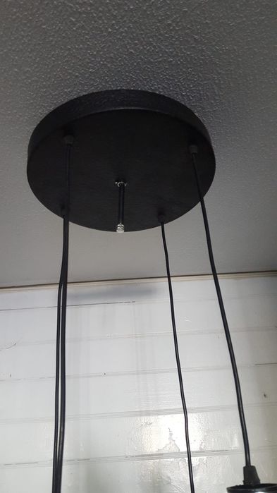 Candeeiro teto space age metal