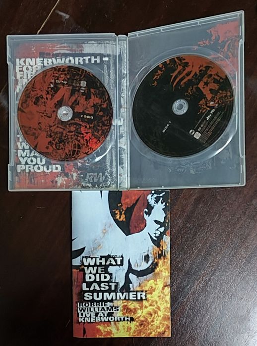 DVD Robbie Williams WWDLS Live At Knebworth
