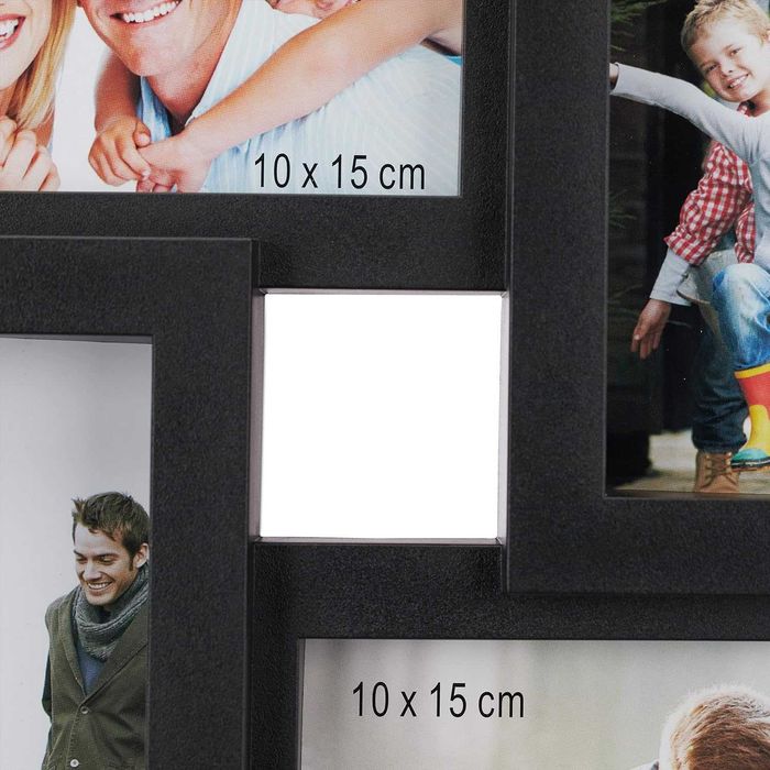 Relaxdays Ramka XXL na 24 zdjęcia w formacie 10 x 15. 53x85 cm czarna