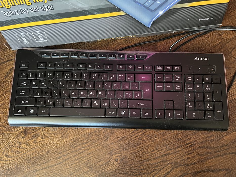 Клавіатура A4Tech KD-800L USB Black