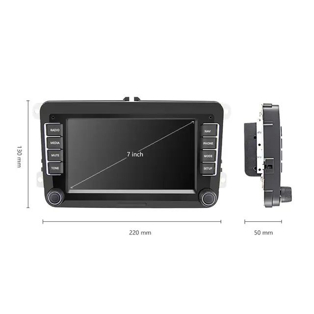 Rádio 2din Volkswagen skoda seat com GPS WiFi RDS Bluetooth NOVO