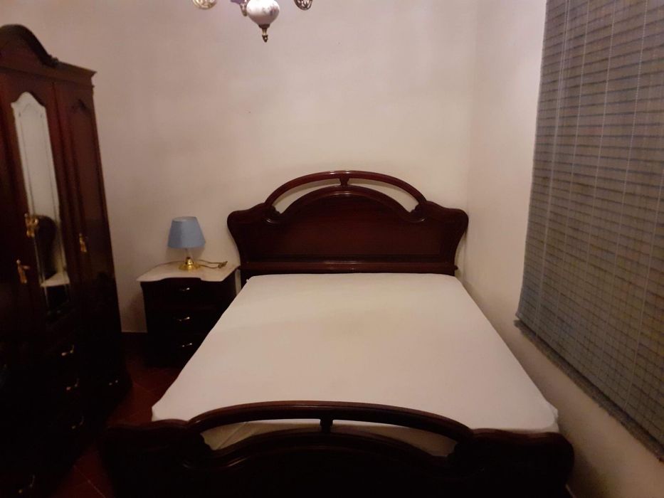 Mobilia completa quarto estilo classico mogno maciço
