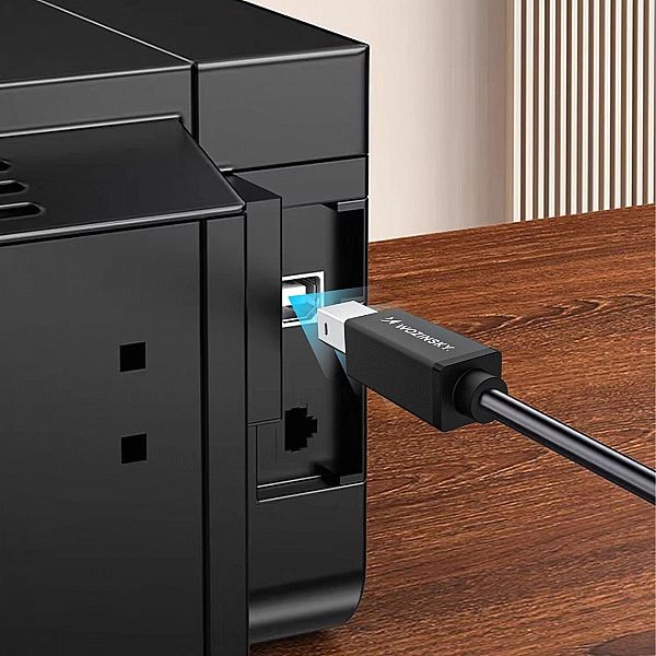 Kabel Wozinsky WKDDY4S USB-B - USB-A 480Mb/s 1m - czarny