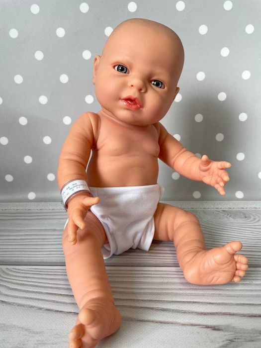 Іспанський пупс реборн дівчинка хлопчик у підгузку Nines d`Onil, 43 см