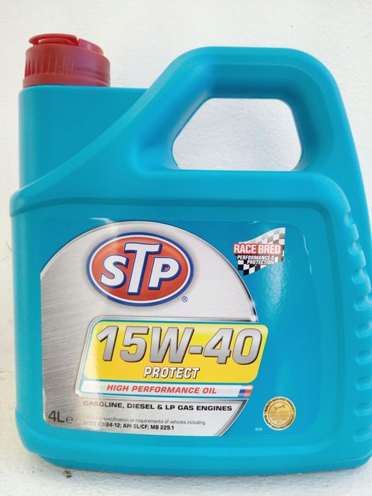 Óleo para carro STP: 15W40, 25€
