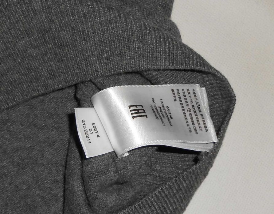 Sweter Gant (L) 100% Lambswool Wełna