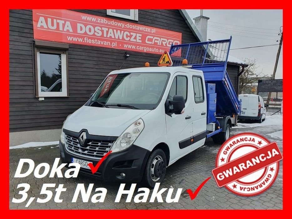 Renault Master  2,3 130KM Bliźniak  Doka Wywrotka Hak-3,5t   Klima Tempomat GPS //