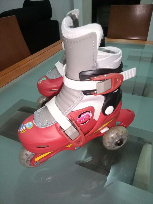 Patins de 3 Rodas Criança Faísca Mcqueen Tam. 27-30