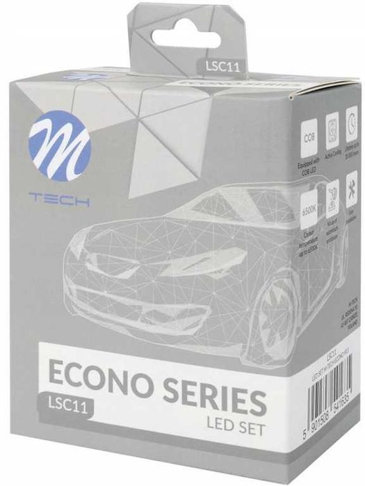 H1 H7 H11 LED Żarówki x2 80W 12-24V 6500K MAŁE MTECH Sklep WARSZAWA