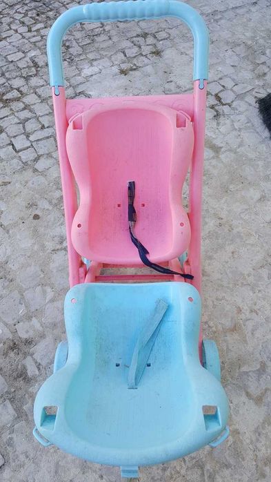 Brinquedo NENUCO - Raro Carrinho de bébés duplo para bonecos (as)