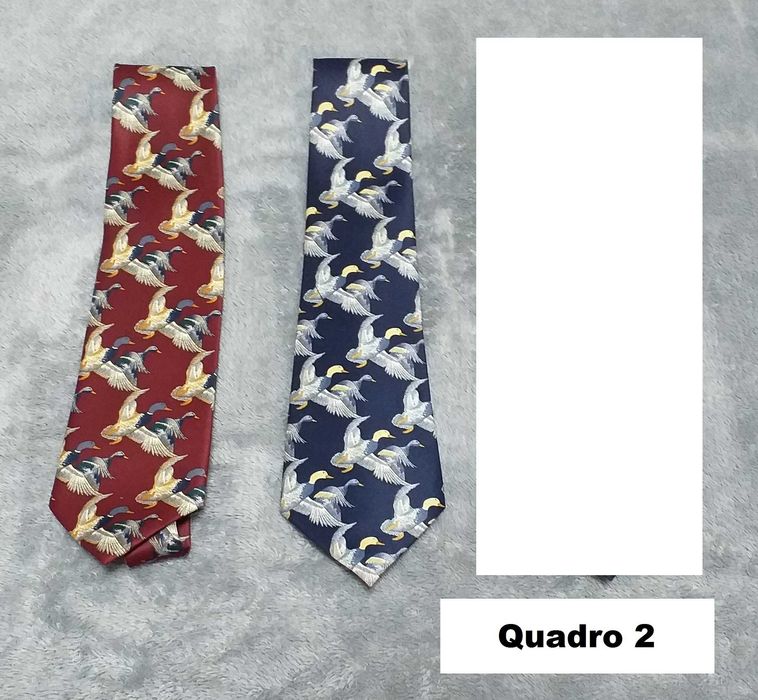 Gravatas impecáveis, marcas de qualidade